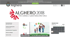 Desktop Screenshot of comune.alghero.ss.it