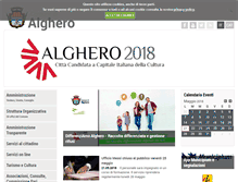 Tablet Screenshot of comune.alghero.ss.it